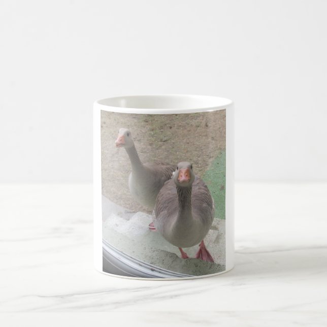 Greylag Geese White Coffee Mugg (Center)