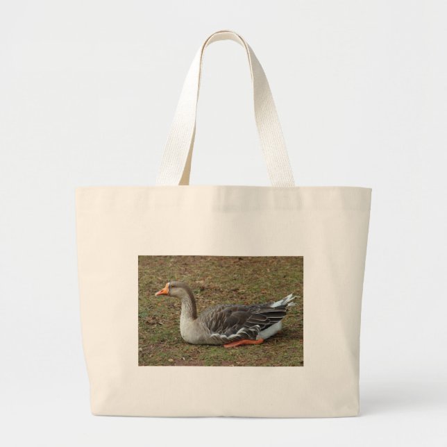 Greylag Svan Goose Kor Jumbo Tygkasse (Framsidan)