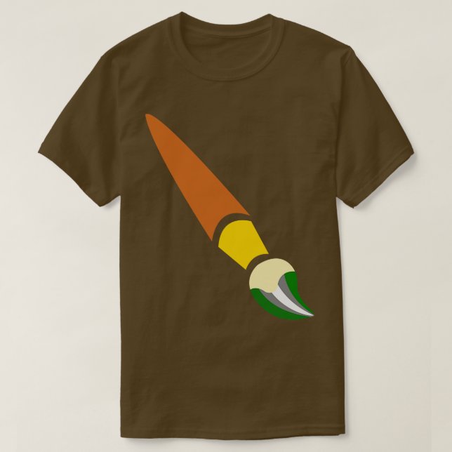 Greyromantic Paintbrush Pride Flagga T Shirt (Design framsida)