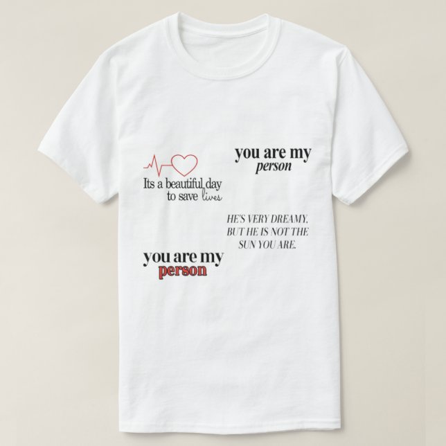 Greysanatomy SCrub Cap 4 pack T Shirt (Design framsida)