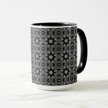 Greyscale Geometric mönster