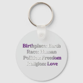 Greysexual Pride - Birthplace: Earth. Tävling: Män Nyckelring