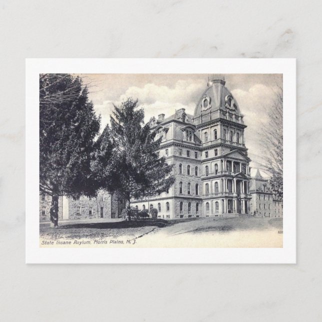 Greystone Inš Asylum, Morris Plains, New jersey Vykort (Framsida)