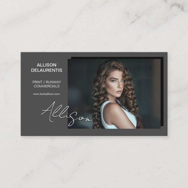 Greystone Talent Businesskort | Mini Comp Card Visitkort (Framsida)