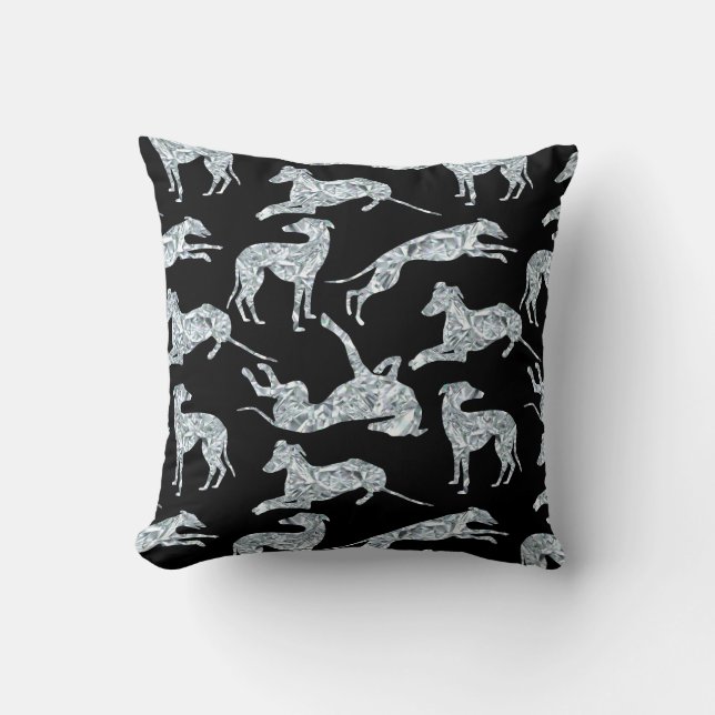 Greyt Diamond Greyhounds Kudde (Framsida)