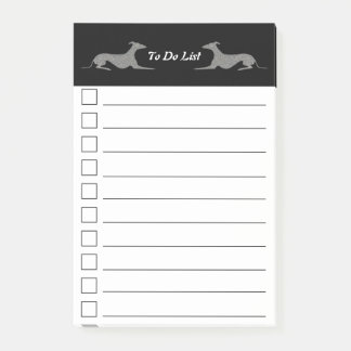 Greyt Greyhound to Do List Post-it Block