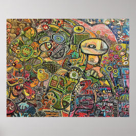 GRFAFITTI-MY WORLD POSTER