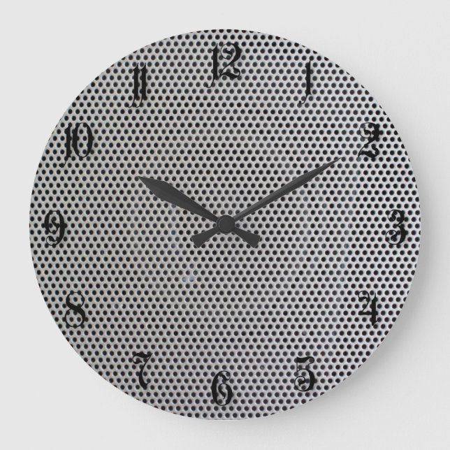 Grid metall mönster stor klocka (Framsida)