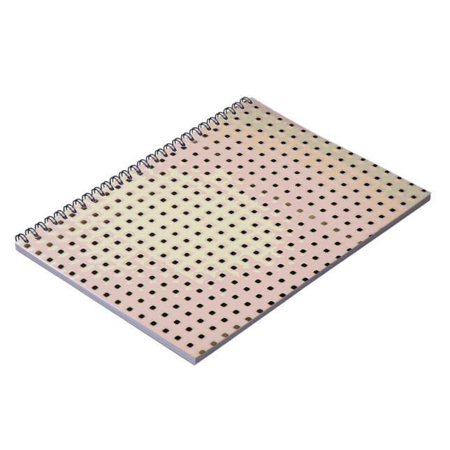 Grid Mönster från en stol Anteckningsbok Med Spiral (Vänstra Sidan)