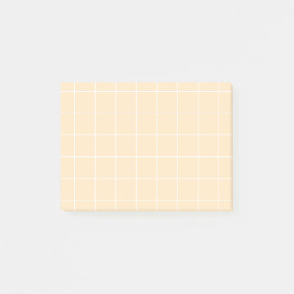 Grid paper: minimalist grid (vanilla) post-it block