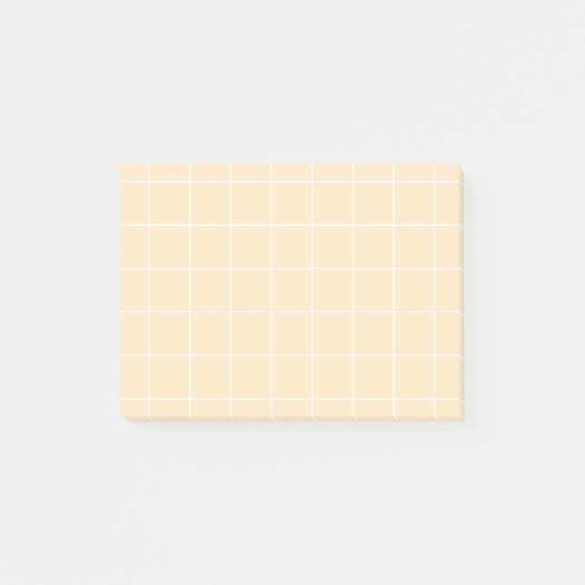 Grid paper: minimalist grid (vanilla) post-it block (Framsida)