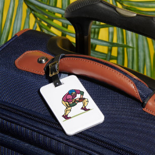 Gridiron Football Player Bagagebricka
