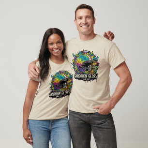 Gridiron Glory Retro Fotbollsspelstämning T Shirt