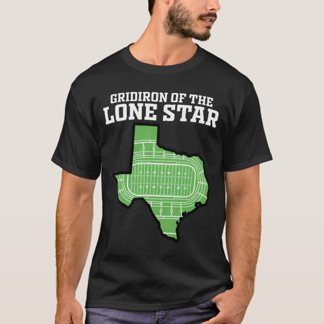 GRIDIRON OF THE LONE STAR - DALLAS FOOTBALL T SHIRT (Framsida)