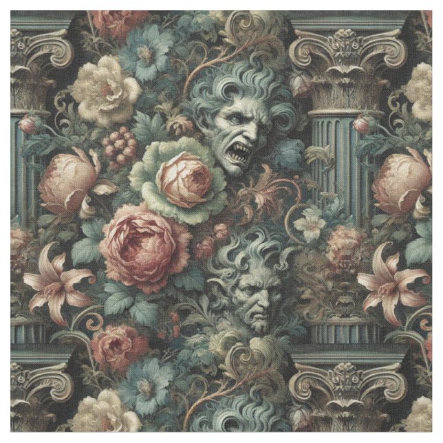 Grief Council - Gothic Classic Tile Tyg (Närbild)