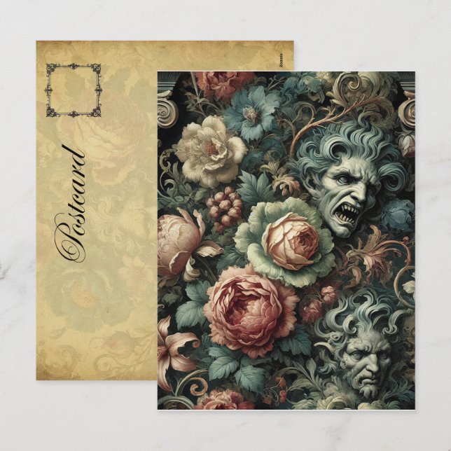 ⚰️ Grief Council - Gothic Victorian Helg Vykort (Fram/baksida)