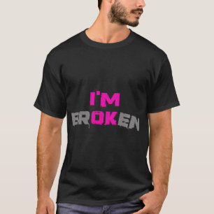 Grief Keepsaké Broken Ovisible Sjukdom Jag är okej T Shirt