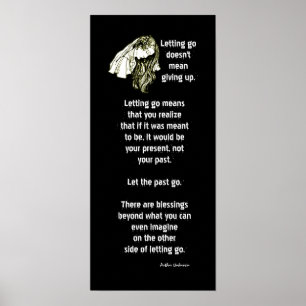 Grief Loss Widow Inspirational Poster Letgo Go