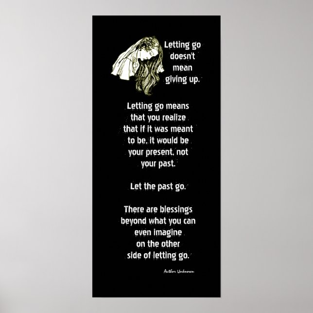 Grief Loss Widow Inspirational Poster Letgo Go (Framsidan)