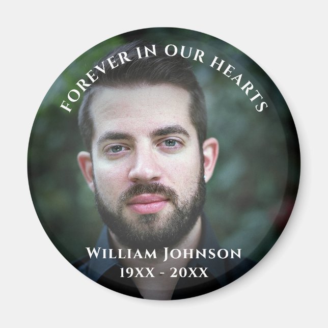 Grief Memory Firande of Life Anpassningsbar Photo Magnet (Framsidan)