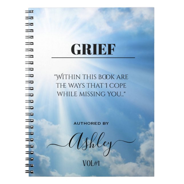 Grief Notebook Anteckningsbok (Framsidan)