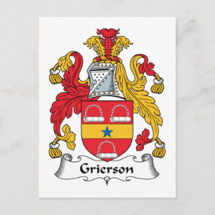 Grierson familjevapen vykort