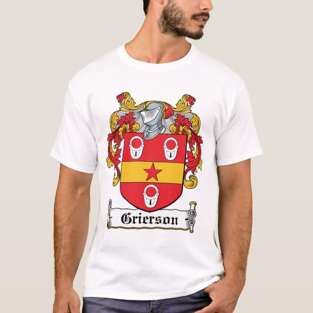 Grierson familjvapensköld t shirt (Framsida)