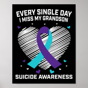 Griffande gåvor för förlust av morson Suicide Awar Poster