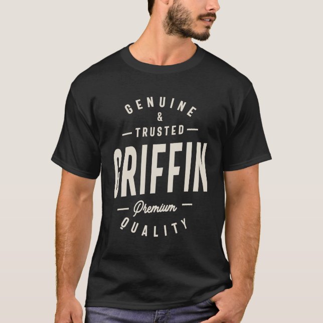 Griffin Äkta och Trusted Griffin Namn T Shirt (Framsida)