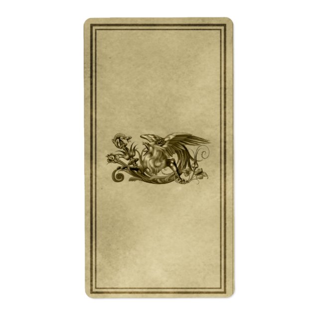 Griffin Apothecary Label Fraktsedel (Framsidan)