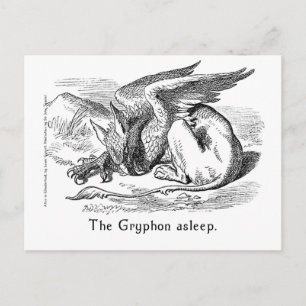Griffin Asov. Alice i Wonderland Art Vykort