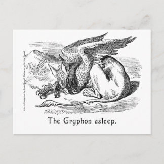 Griffin Asov. Alice i Wonderland Art Vykort