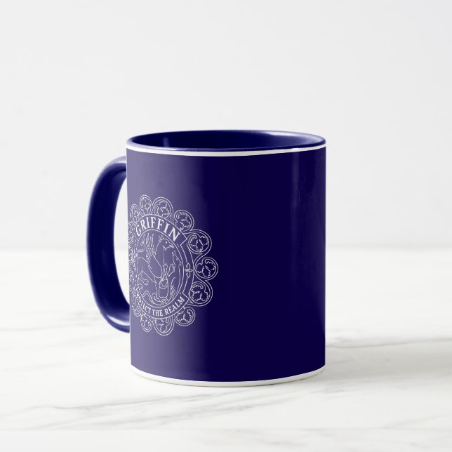 Griffin Emblem Skydda Riket Vintage Crest Mugg (Framsida vänster)