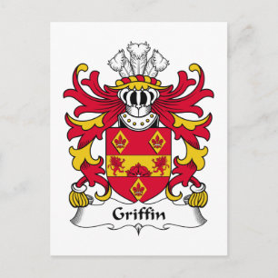 Griffin Family Crest Vykort