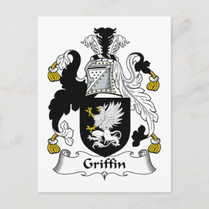 Griffin Family Crest Vykort