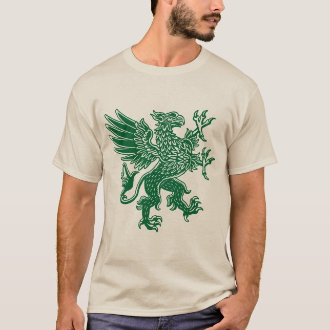 Griffin - Forest Grönt T-Shirt (Framsida)