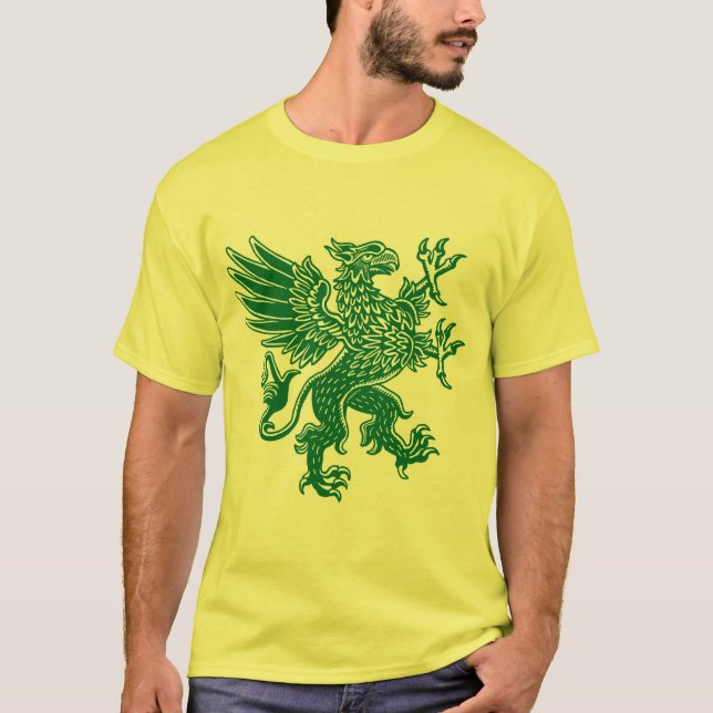 Griffin - Forest Grönt T Shirt (Framsida)