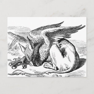 Griffin från Alice i Wonderland Vykort