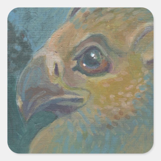 Griffin Fyrkantigt Klistermärke (Framsida)