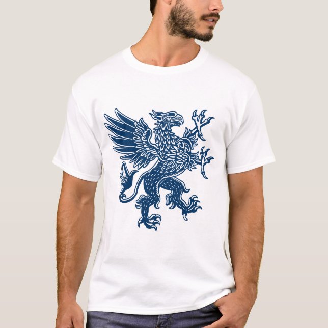 Griffin - Indigo Blue Stil T Shirt (Framsida)
