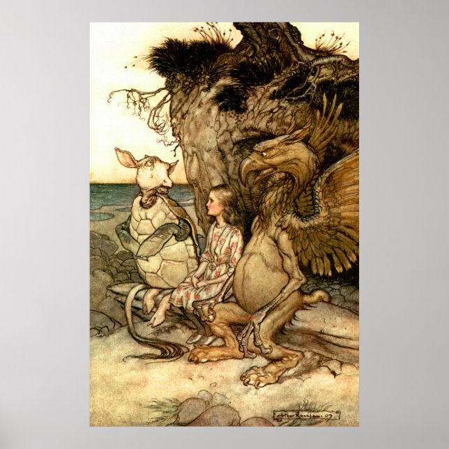 "griffin- och mocksköldpaddan" poster (Framsidan)