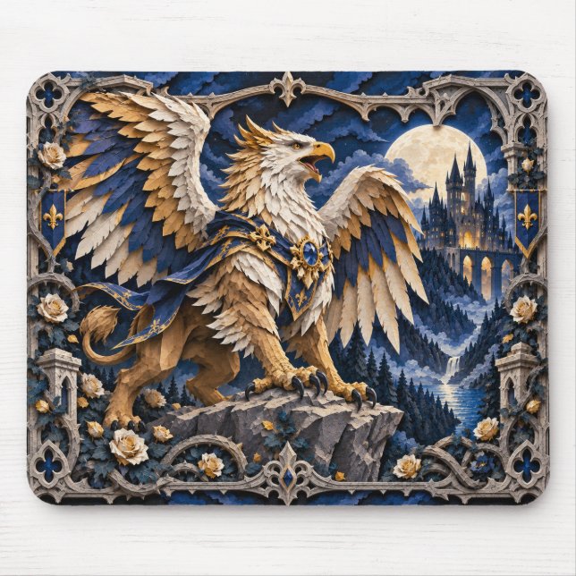 Griffin, Pappersklippt Monster Musmatta (Framsidan)