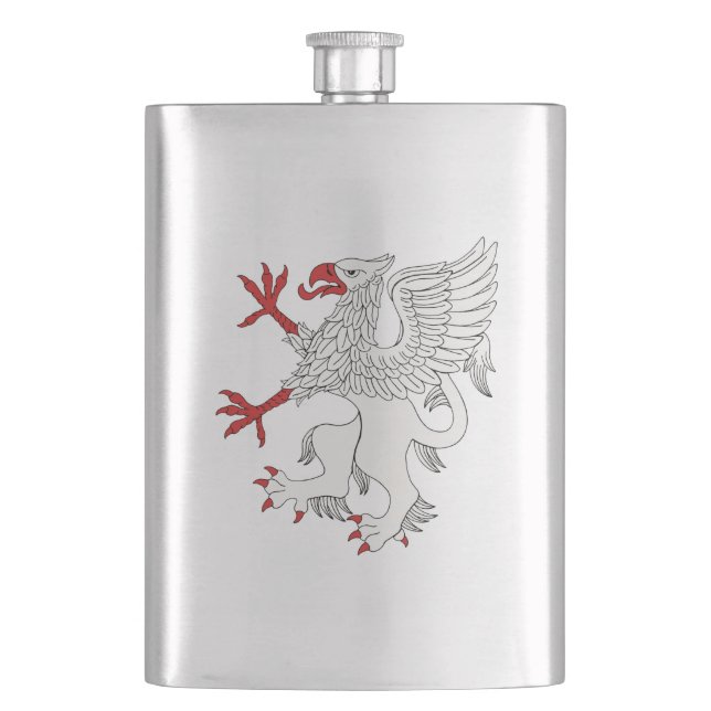 Griffin Rampant Argent Fickplunta (Framsidan)