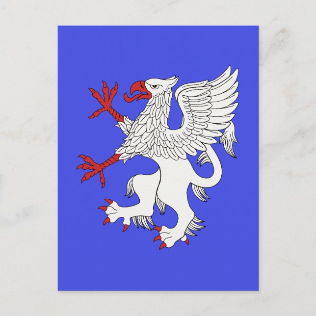 Griffin Rampant Argent Vykort (Framsida)