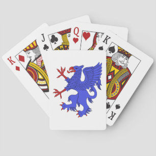 Griffin Rampant Azure Casinokort