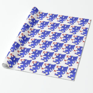 Griffin Rampant Azure Presentpapper