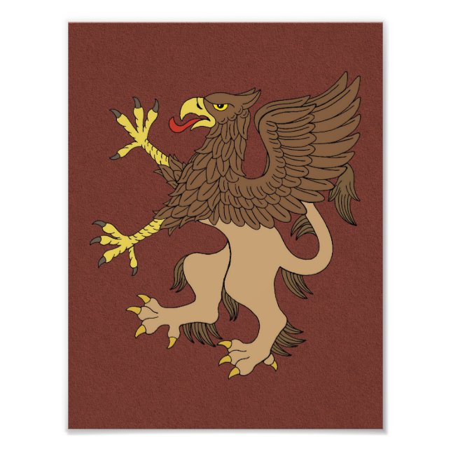 Griffin Rampant Fototryck (Framsidan)