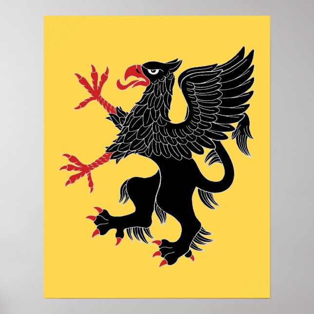 Griffin Rampant Sable Poster (Framsidan)