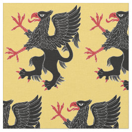 Griffin Rampant Sable Tyg