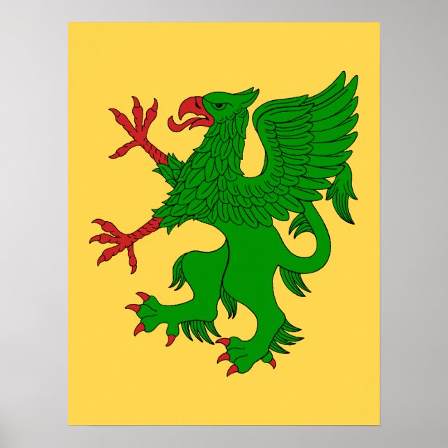 Griffin Rampant Vert Poster (Framsidan)